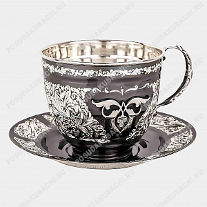 Чайная пара из серебра 875 пробы (ID 16877)