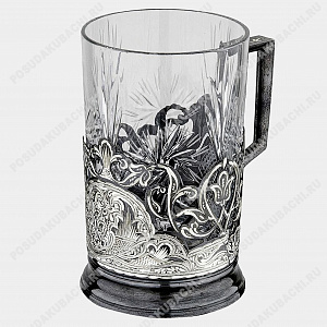Подстаканник «Пламя» серебряный (ID 11432)