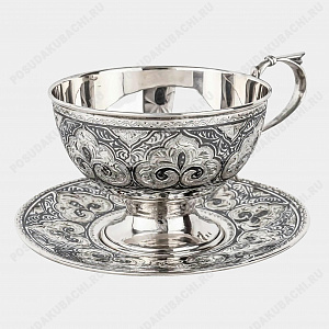 Кофейная пара из серебра (ID 16464)