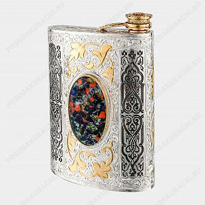 Фляга из серебра 925 пробы, 300 мл (ID 19869)