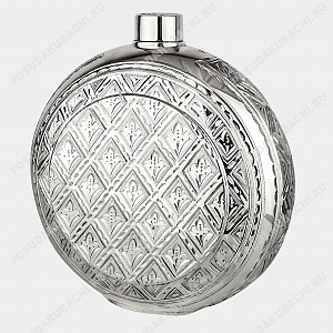 Фляга "Сеть" серебряная 530 мл (ID 13719)