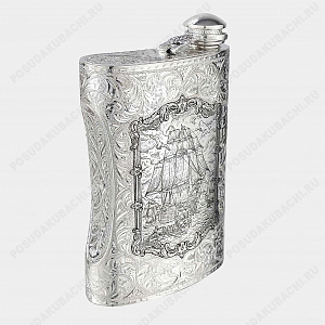 Фляга серебряная 235 мл 925 пробы (ID 17787)