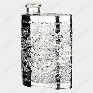 Фляга из серебра 875 пробы, 170 мл (ID 11743)