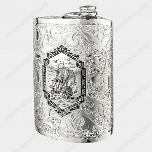 Фляга серебряная 400мл (ID 20046)