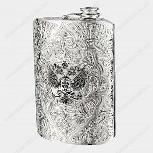 Фляга серебряная 380мл (ID 20043)