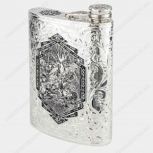 Фляга из серебра 925 пробы, 280 мл (ID 16991)