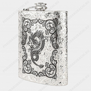 Фляга из серебра 875 пробы, 280 мл (ID 16607)