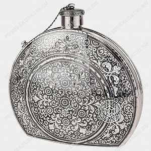 Дамская фляга из серебра 130 мл (ID 15447)