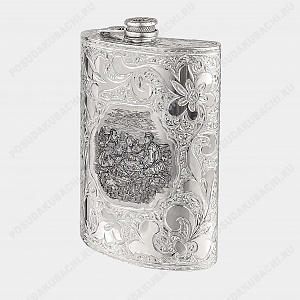Фляга из серебра 925 пробы, 330 мл (ID 20315)