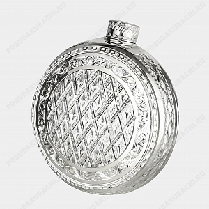 Фляга серебряная 925 пробы, 335 мл (ID 14348)
