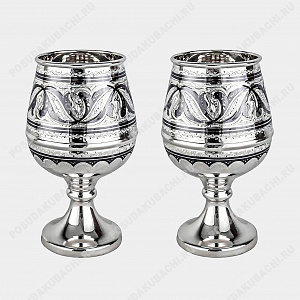 Набор из 2 рюмок из серебра 150 мл (ID 16324)