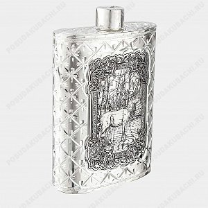 Фляга из серебра на 85 мл (ID 17779)